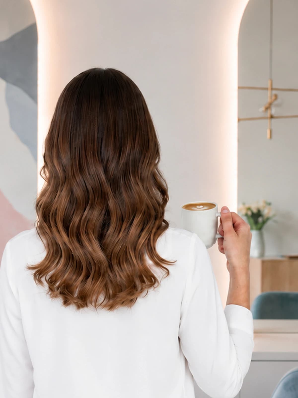 Realizacja salonu Refleks — Sombré kawowe